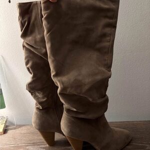 Women's Suede Slouch Boots